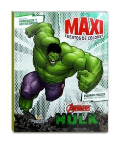 MAXICUENTOS DE COLORES INCREIBLE HULK con PIZARRA MAGICA