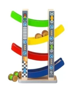 PISTA DE MADERA CIRCUITO URBAN + 2 AUTOS DIDACTICO MONTESSOR