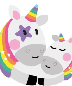 ROMPECABEZAS X 4 DE 3 Y 4 PIEZAS - UNICORNIOS