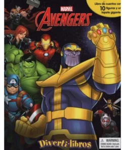 AVENGERS DIVERTI-LIBROS - MARVEL ( 12 FIGURAS + ALFOMBRA )