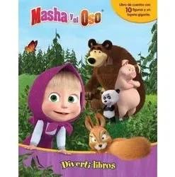 MASHA Y EL OSO - DIVERTI-LIBROS ( 12 FIGURAS + ALFOMBRA )